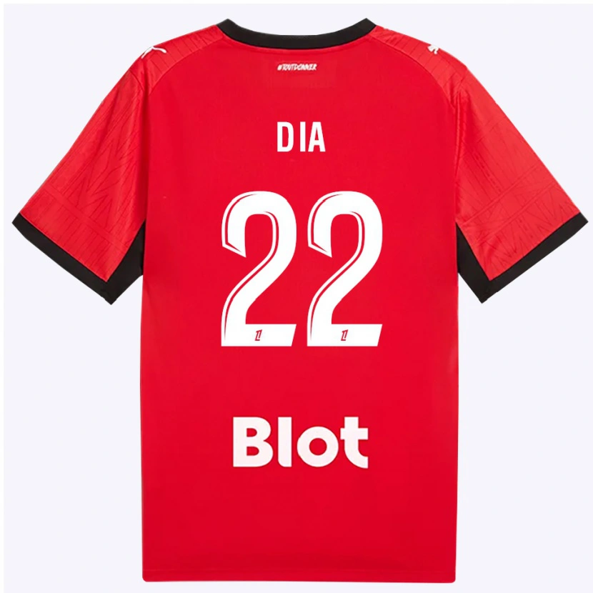 Danxen Dětské Boulaye Dia #22 Červená Černá Bílá Domů Hráčské Dresy 2026/27 Dres