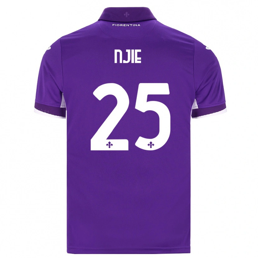 Danxen Dětské Alieu Njie #25 Fialová Bílá Růžová Domů Hráčské Dresy 2026/27 Dres