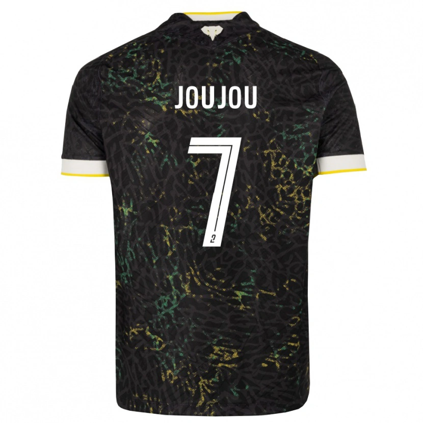 Danxen Dětské Antoine Joujou #7 Černá Bílá Žlutá Daleko Hráčské Dresy 2026/27 Dres