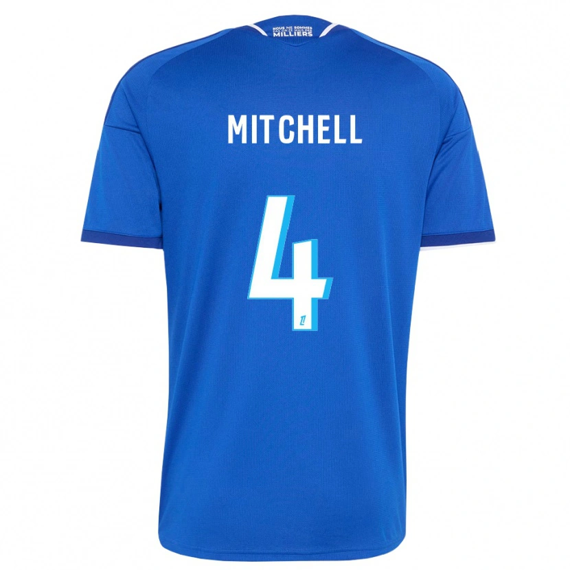 Danxen Pánské Jeyland Mitchell #4 Královská Modř Bílá Domů Hráčské Dresy 2026/27 Dres