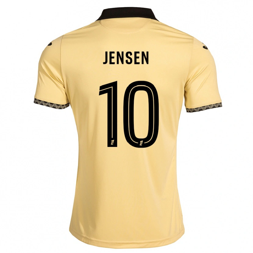 Danxen Pánské Isak Jensen #10 Navajo Bílá Černá Daleko Hráčské Dresy 2026/27 Dres