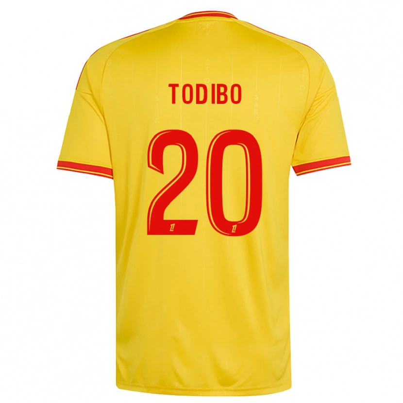Danxen Pánské Jean-Clair Todibo #20 Zlatá Oranžová Červená Domů Hráčské Dresy 2026/27 Dres