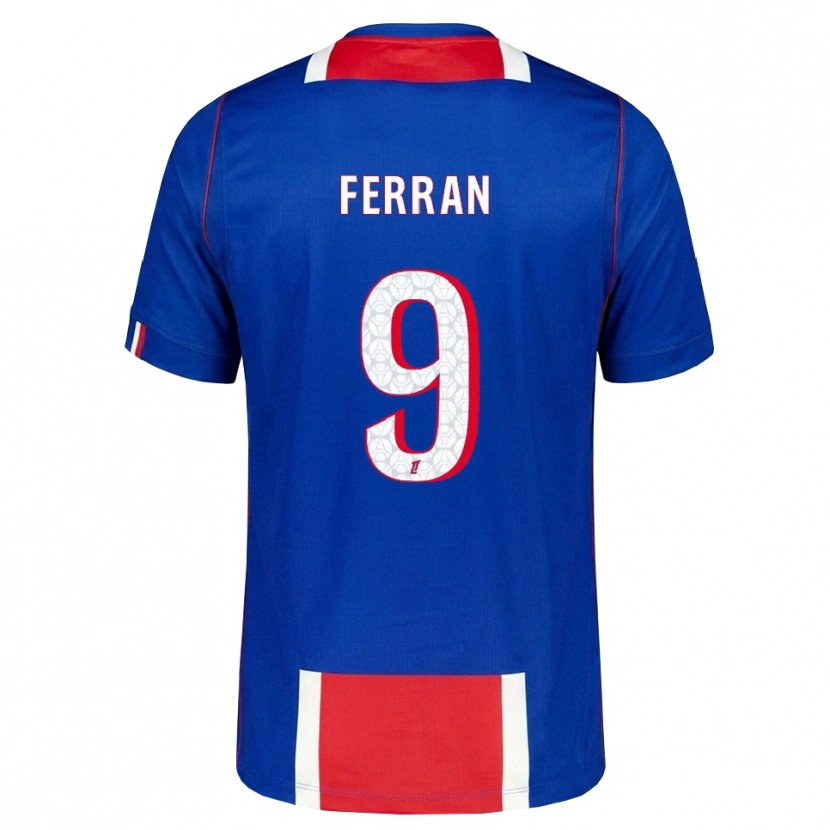 Danxen Pánské Ferran Torres #9 Červená Bílá Modrá Domů Hráčské Dresy 2026/27 Dres