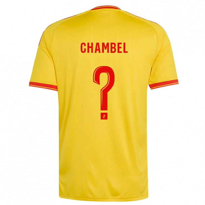 Danxen Pánské Djibril Chambel #0 Zlatá Oranžová Červená Domů Hráčské Dresy 2026/27 Dres