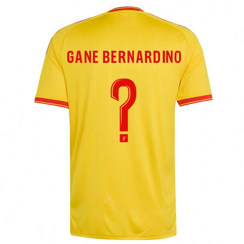 Danxen Pánské Nathanaël Gane Bernardino #0 Zlatá Oranžová Červená Domů Hráčské Dresy 2026/27 Dres