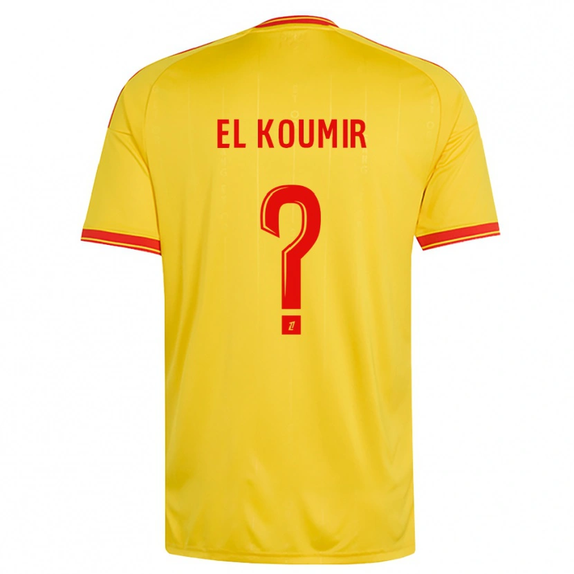 Danxen Pánské Kaïna El Koumir #0 Zlatá Oranžová Červená Domů Hráčské Dresy 2026/27 Dres