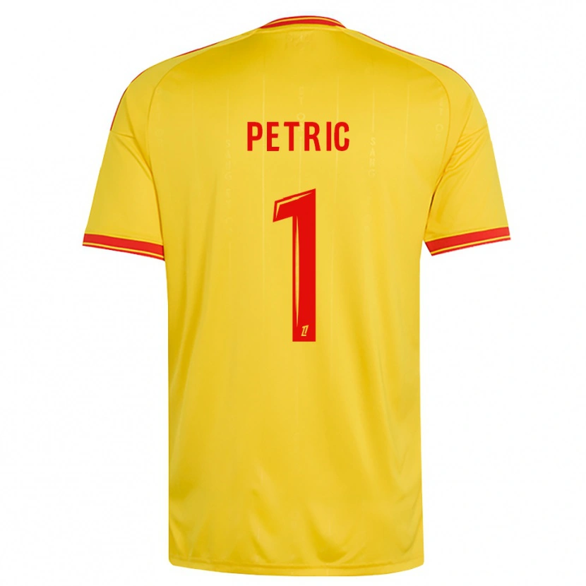 Danxen Pánské Denis Petric #1 Zlatá Oranžová Červená Domů Hráčské Dresy 2026/27 Dres