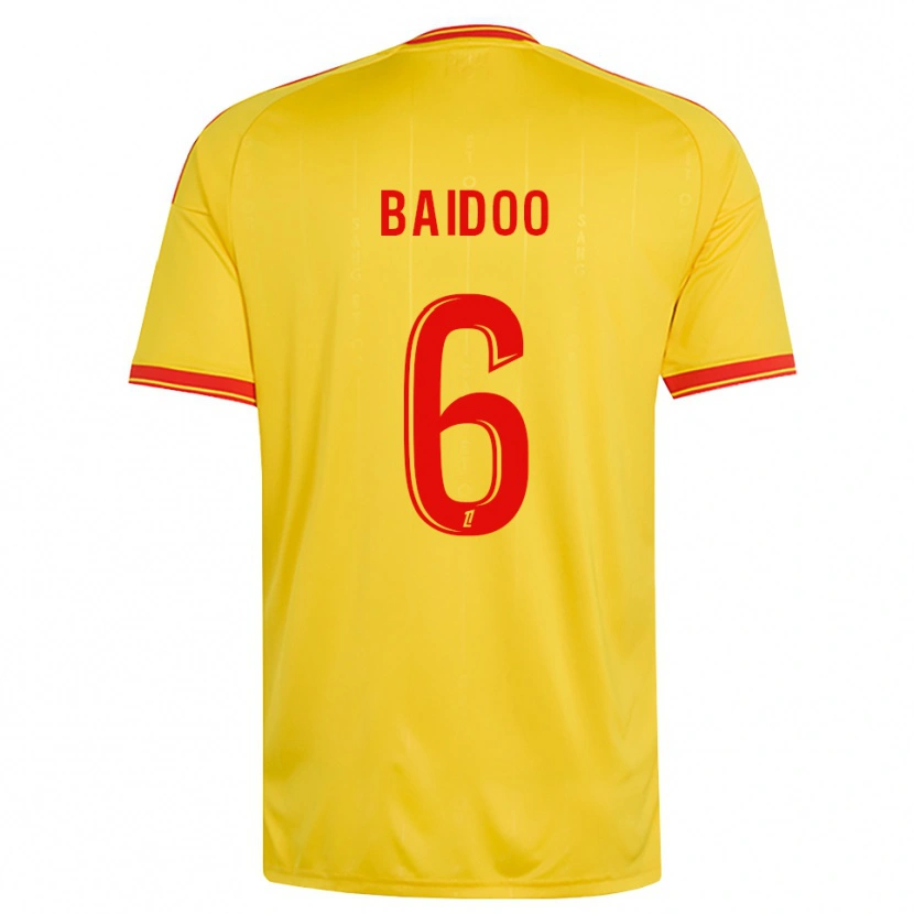 Danxen Pánské Samson Baidoo #6 Zlatá Oranžová Červená Domů Hráčské Dresy 2026/27 Dres