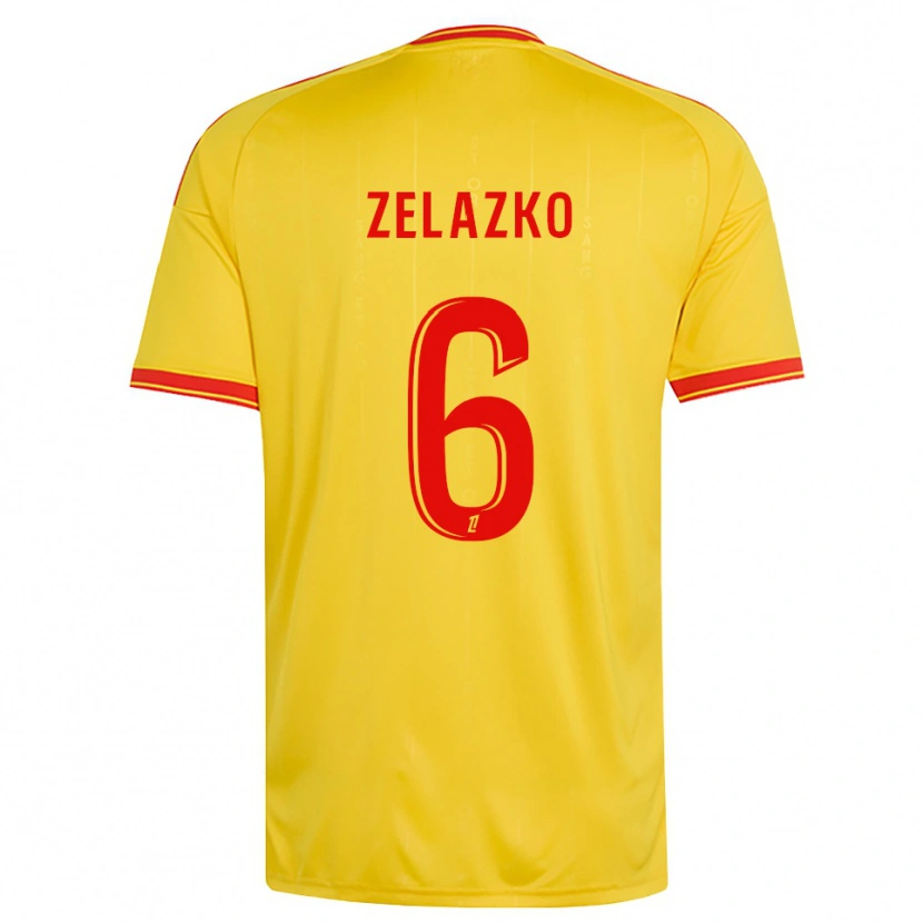 Danxen Pánské Robin Zelazko #6 Zlatá Oranžová Červená Domů Hráčské Dresy 2026/27 Dres