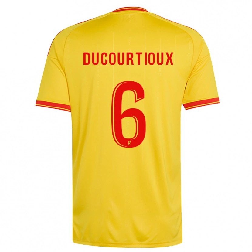 Danxen Pánské Ilan Ducourtioux #6 Zlatá Oranžová Červená Domů Hráčské Dresy 2026/27 Dres