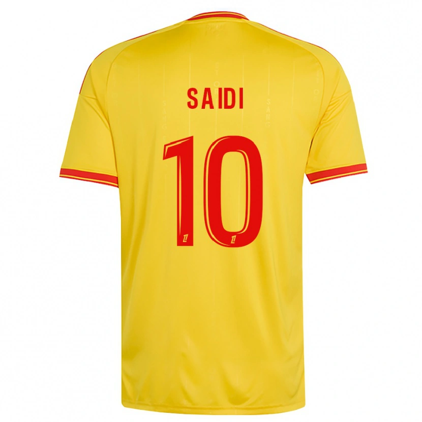 Danxen Pánské Kahissa Saïdi #10 Zlatá Oranžová Červená Domů Hráčské Dresy 2026/27 Dres