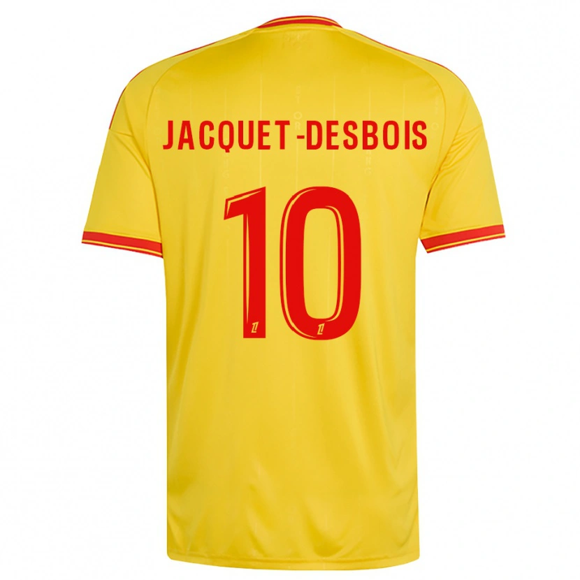 Danxen Pánské Tairik Jacquet-Desbois #10 Zlatá Oranžová Červená Domů Hráčské Dresy 2026/27 Dres
