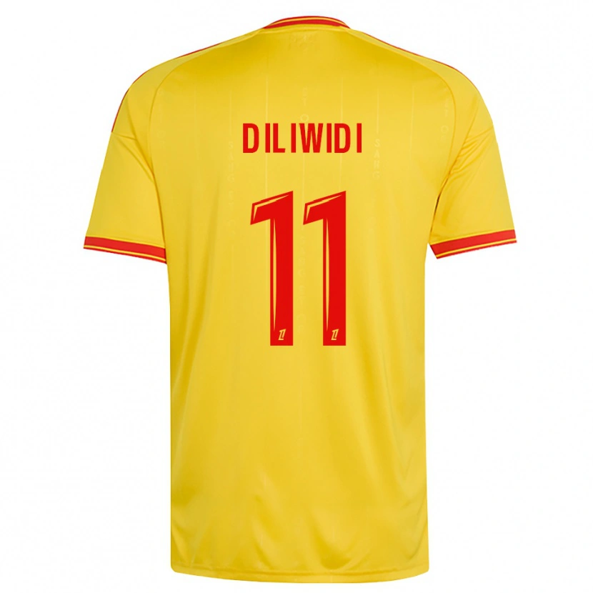 Danxen Pánské Kembo Diliwidi #11 Zlatá Oranžová Červená Domů Hráčské Dresy 2026/27 Dres