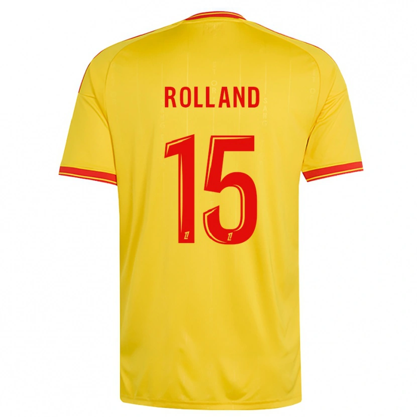 Danxen Pánské Paul Rolland #15 Zlatá Oranžová Červená Domů Hráčské Dresy 2026/27 Dres