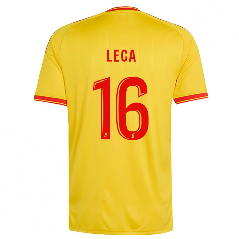 Danxen Pánské Jean-Louis Leca #16 Zlatá Oranžová Červená Domů Hráčské Dresy 2026/27 Dres