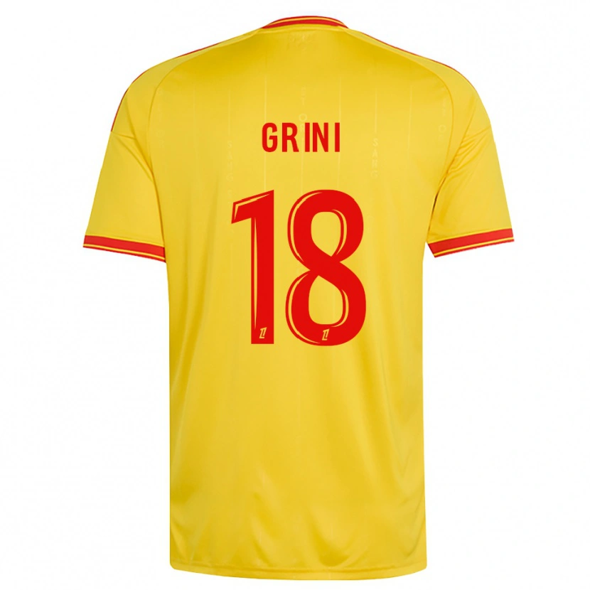 Danxen Pánské Ilyes Grini #18 Zlatá Oranžová Červená Domů Hráčské Dresy 2026/27 Dres
