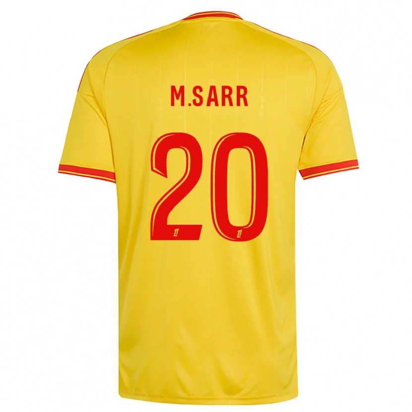 Danxen Pánské Malang Sarr #20 Zlatá Oranžová Červená Domů Hráčské Dresy 2026/27 Dres