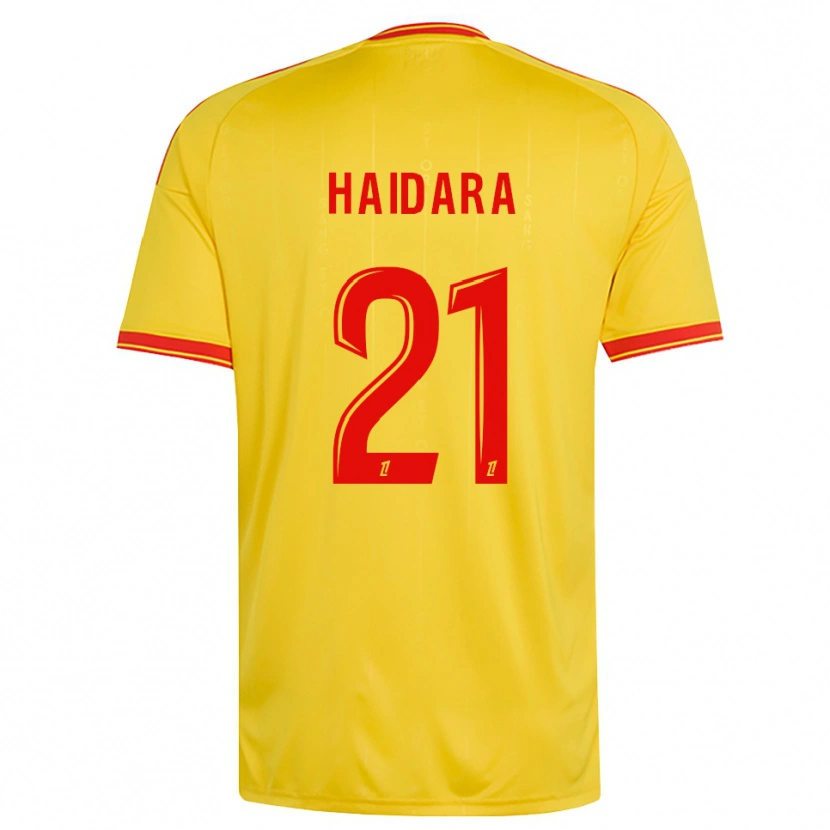 Danxen Pánské Amadou Haidara #21 Zlatá Oranžová Červená Domů Hráčské Dresy 2026/27 Dres