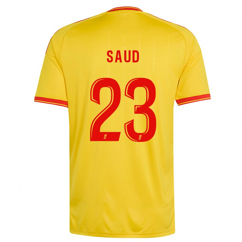 Danxen Pánské Saud Abdulhamid #23 Zlatá Oranžová Červená Domů Hráčské Dresy 2026/27 Dres