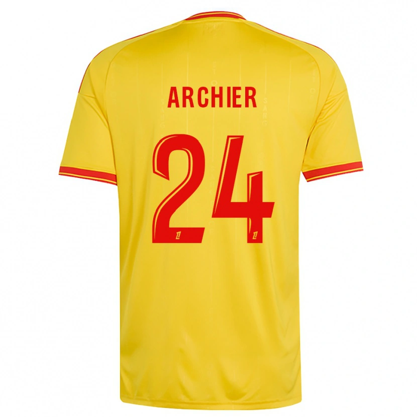 Danxen Pánské Louann Archier #24 Zlatá Oranžová Červená Domů Hráčské Dresy 2026/27 Dres