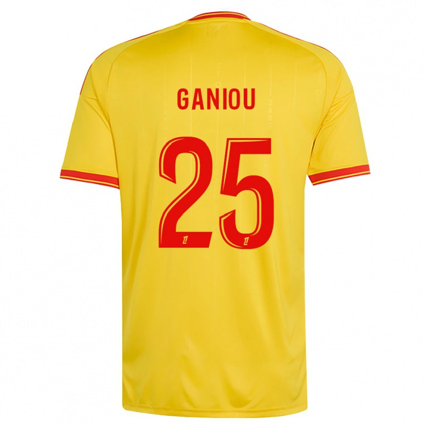 Danxen Pánské Ismaëlo Ganiou #25 Zlatá Oranžová Červená Domů Hráčské Dresy 2026/27 Dres