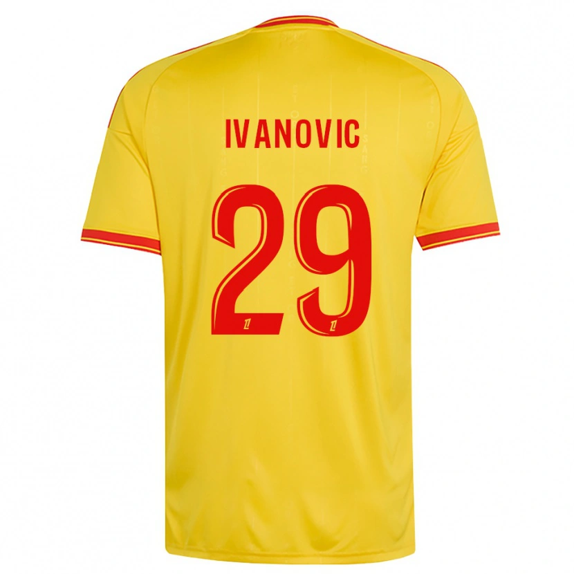 Danxen Pánské Franjo Ivanović #29 Zlatá Oranžová Červená Domů Hráčské Dresy 2026/27 Dres