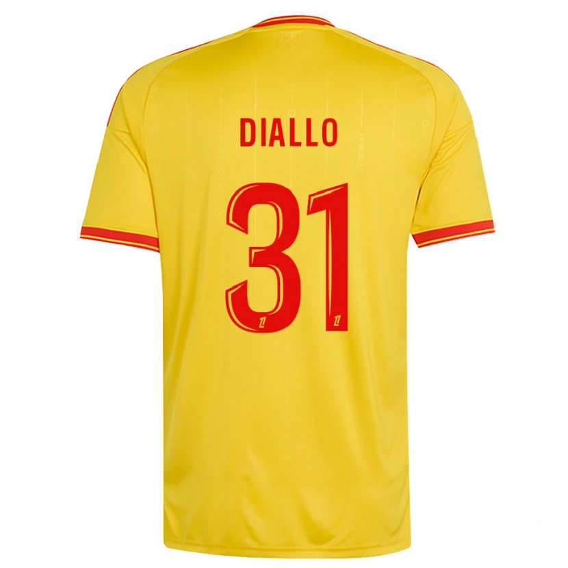 Danxen Pánské Alpha Diallo #31 Zlatá Oranžová Červená Domů Hráčské Dresy 2026/27 Dres