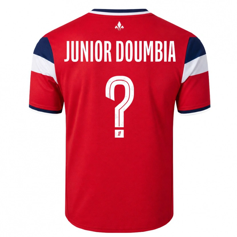 Danxen Pánské Samba Junior Doumbia #0 Červená Bílá Královská Modř Domů Hráčské Dresy 2026/27 Dres