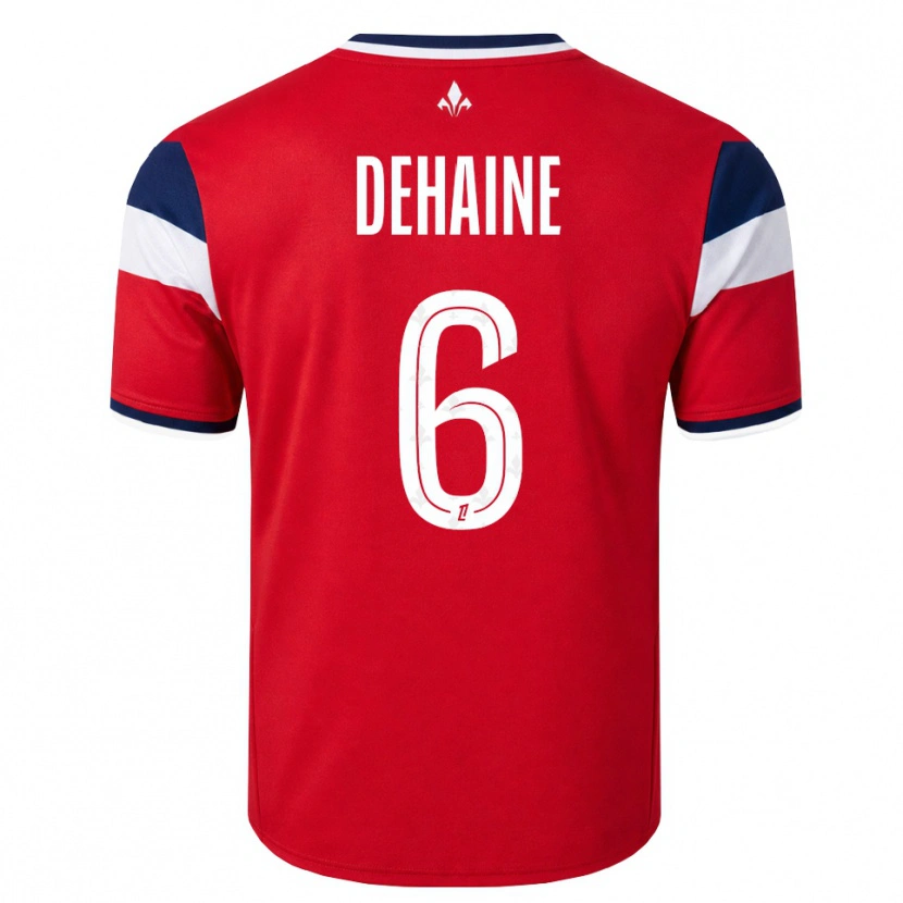 Danxen Pánské Axel Dehaine #6 Červená Bílá Královská Modř Domů Hráčské Dresy 2026/27 Dres