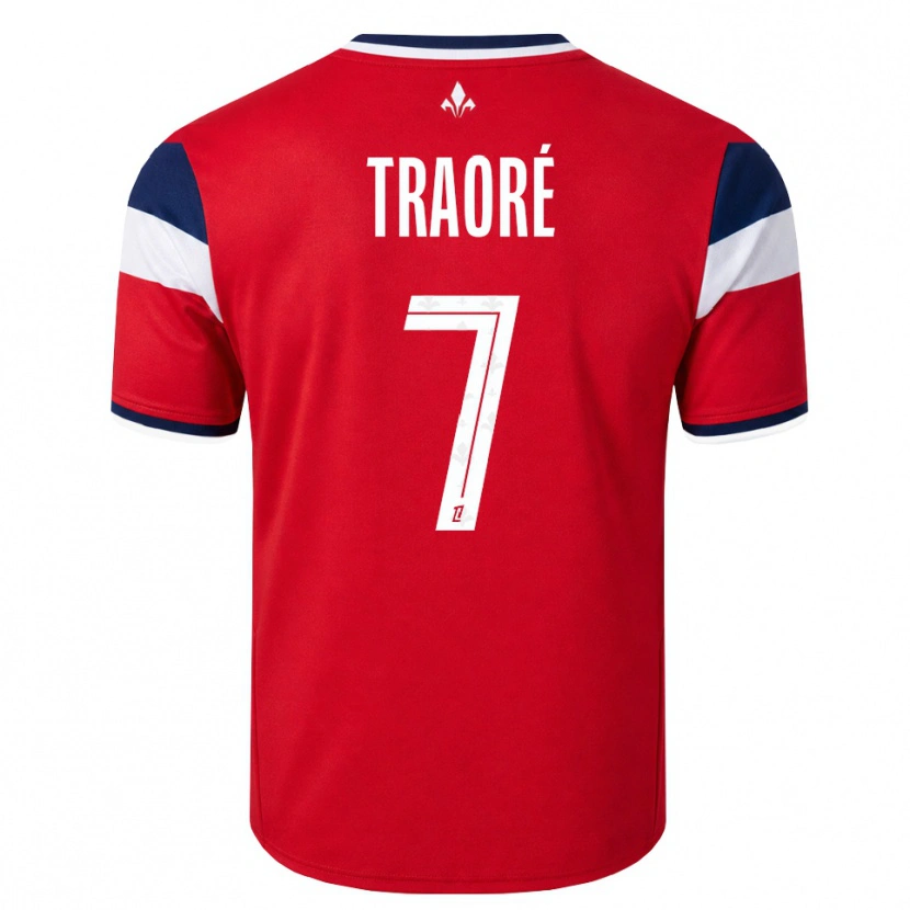 Danxen Pánské Yéli Traoré #7 Červená Bílá Královská Modř Domů Hráčské Dresy 2026/27 Dres