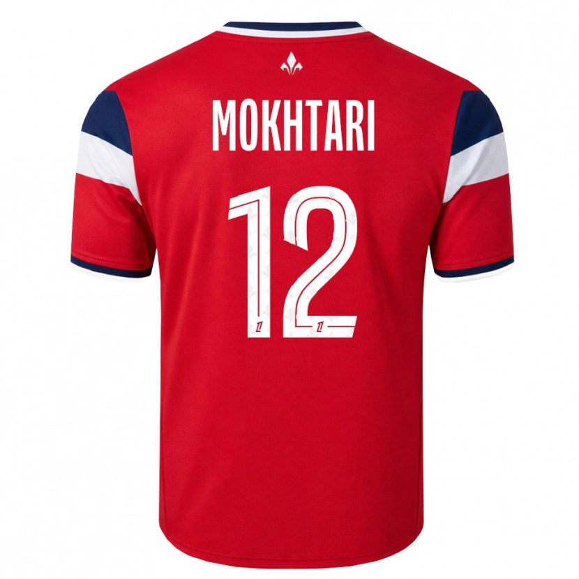 Danxen Pánské Brahim Mokhtari #12 Červená Bílá Královská Modř Domů Hráčské Dresy 2026/27 Dres