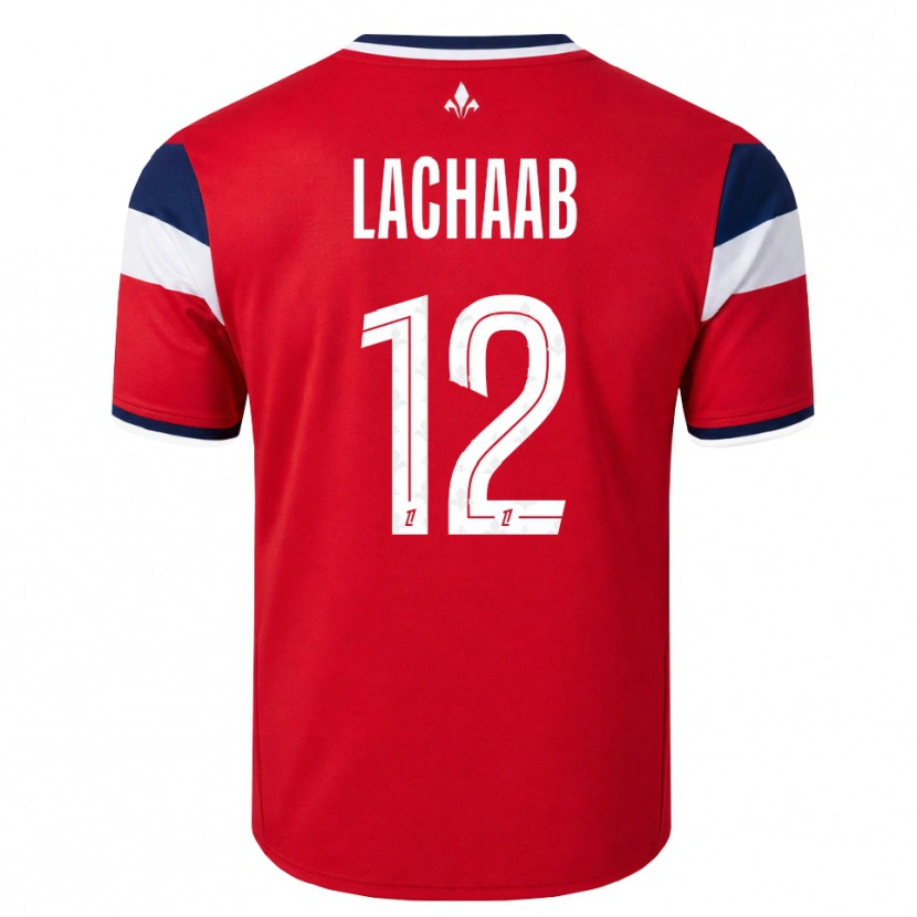 Danxen Pánské Younes Lachaab #12 Červená Bílá Královská Modř Domů Hráčské Dresy 2026/27 Dres