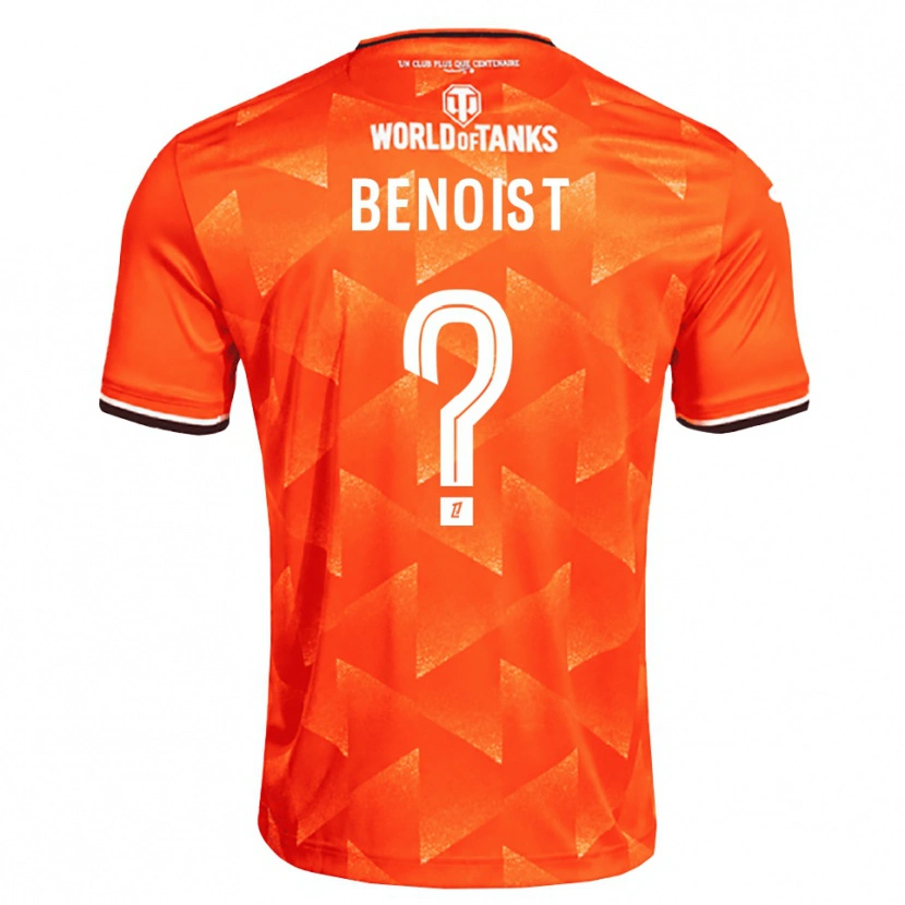 Danxen Pánské Baptiste Benoist #0 Oranžová Bílá Černá Domů Hráčské Dresy 2026/27 Dres