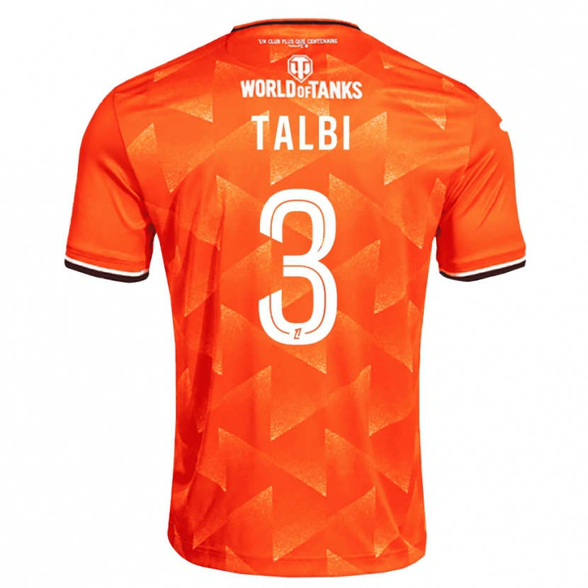 Danxen Pánské Montassar Talbi #3 Oranžová Bílá Černá Domů Hráčské Dresy 2026/27 Dres