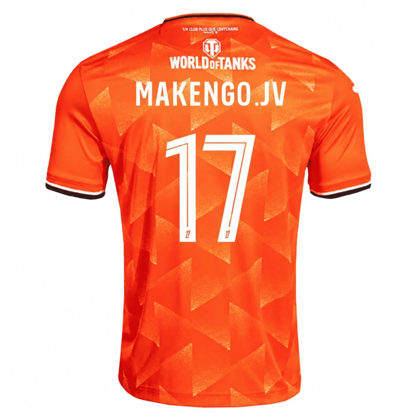 Danxen Pánské Jean-Victor Makengo #17 Oranžová Bílá Černá Domů Hráčské Dresy 2026/27 Dres