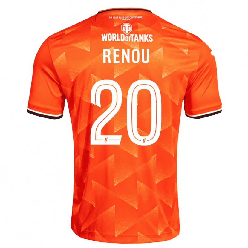 Danxen Pánské Camille Renou #20 Oranžová Bílá Černá Domů Hráčské Dresy 2026/27 Dres