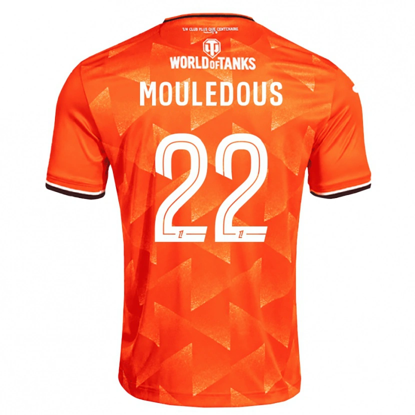Danxen Pánské Antton Mouledous #22 Oranžová Bílá Černá Domů Hráčské Dresy 2026/27 Dres