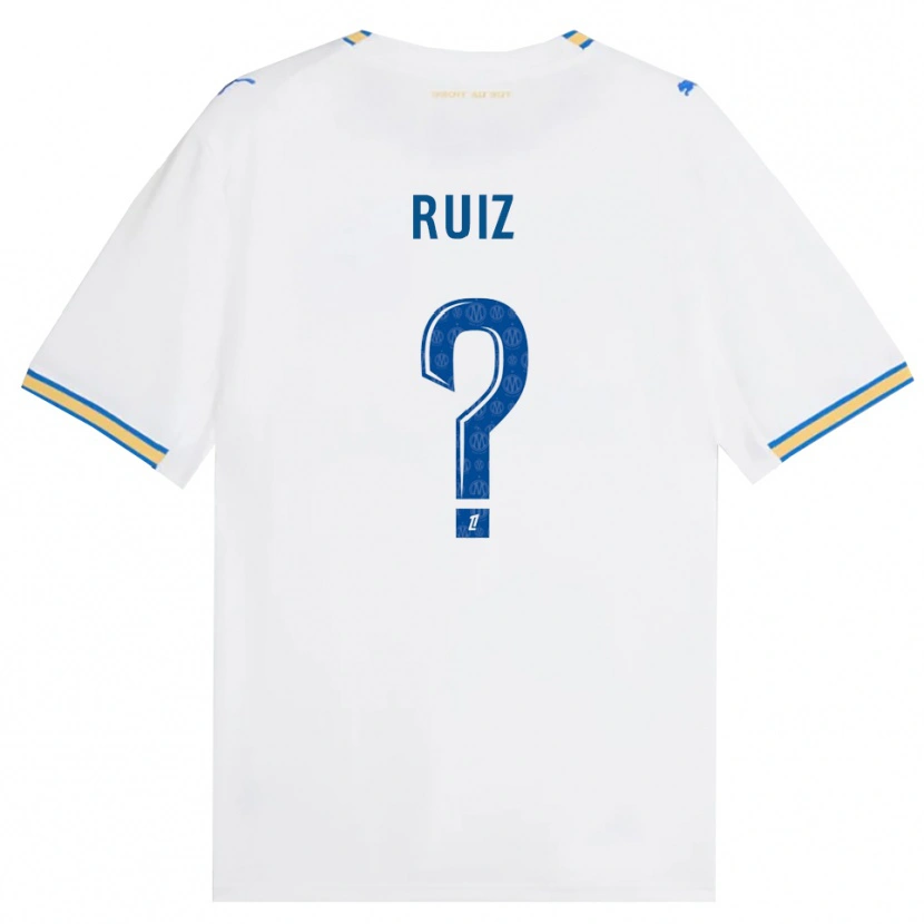 Danxen Pánské Pedro Ruiz #0 Modrá Bílá Domů Hráčské Dresy 2026/27 Dres