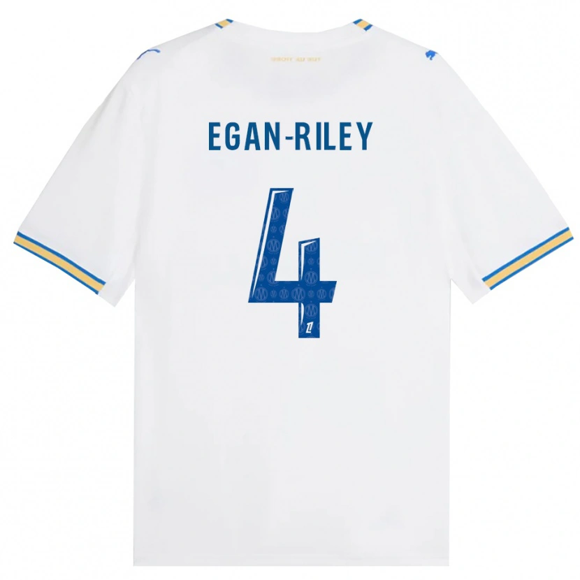 Danxen Pánské Cj Egan-Riley #4 Modrá Bílá Domů Hráčské Dresy 2026/27 Dres