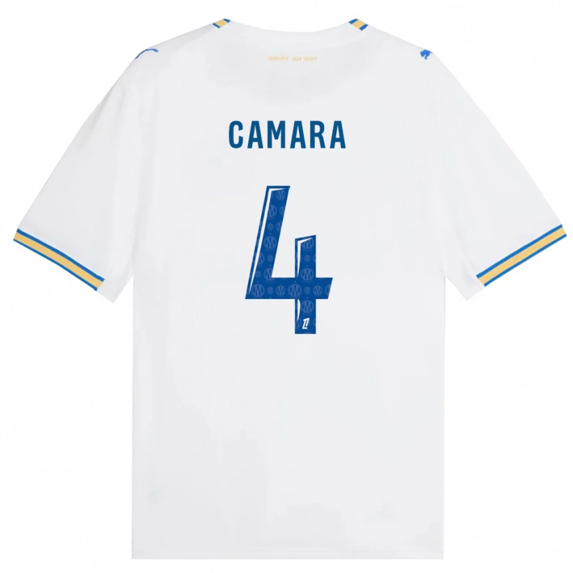 Danxen Pánské Fodé Camara #4 Modrá Bílá Domů Hráčské Dresy 2026/27 Dres