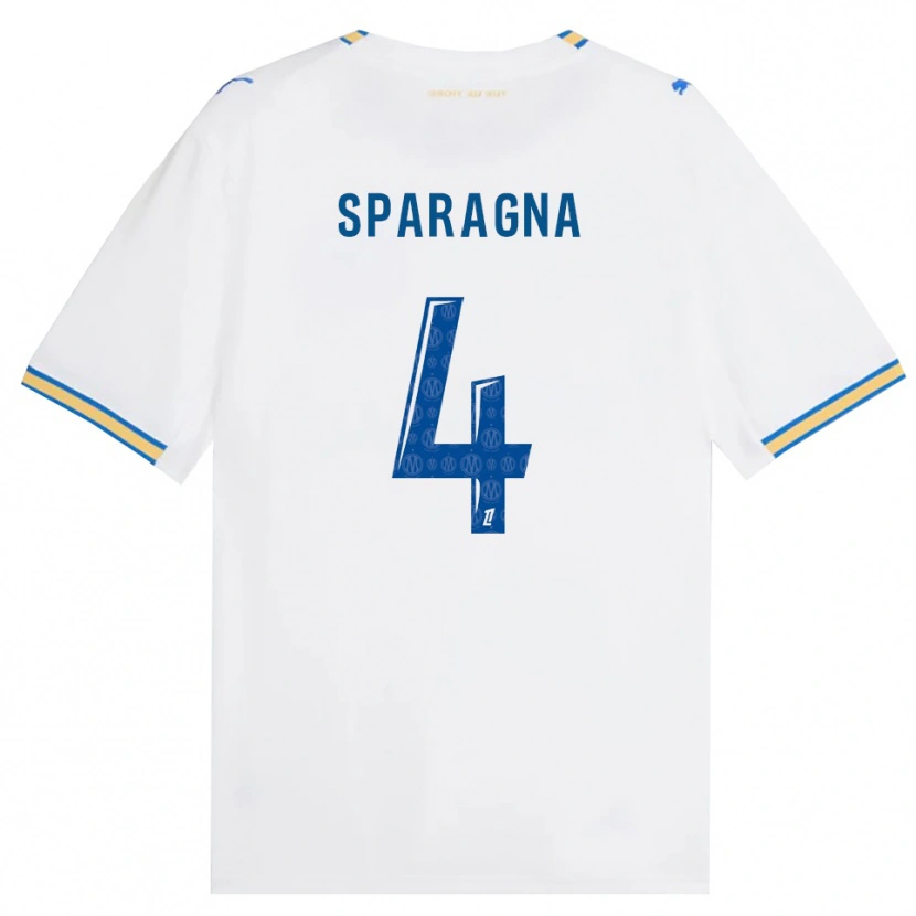 Danxen Pánské Stéphane Sparagna #4 Modrá Bílá Domů Hráčské Dresy 2026/27 Dres