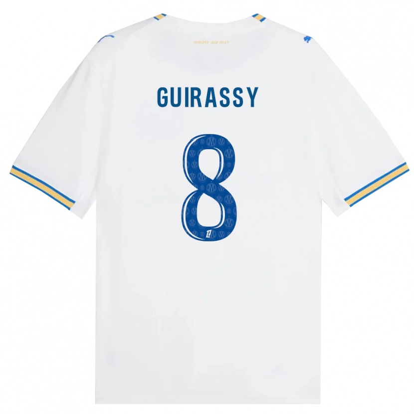 Danxen Pánské Moctar Guirassy #8 Modrá Bílá Domů Hráčské Dresy 2026/27 Dres