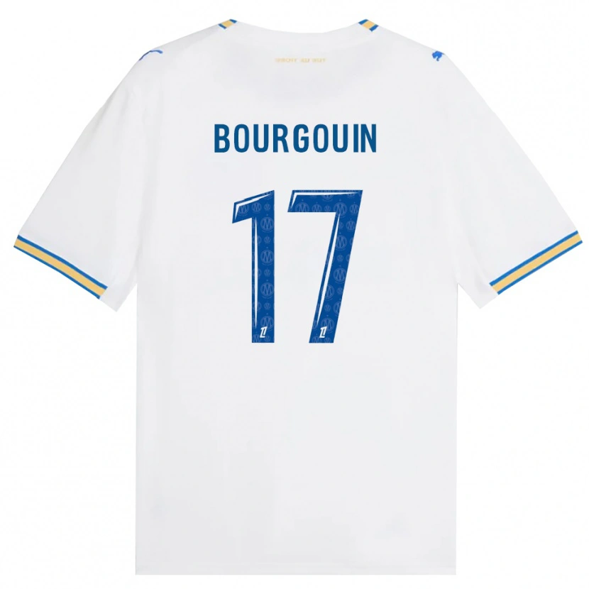 Danxen Pánské Laura Bourgouin #17 Modrá Bílá Domů Hráčské Dresy 2026/27 Dres