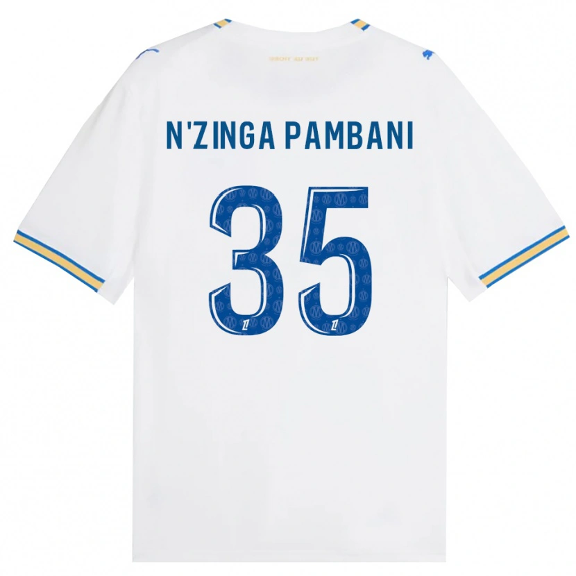 Danxen Pánské Pladi N'zinga Pambani #35 Modrá Bílá Domů Hráčské Dresy 2026/27 Dres