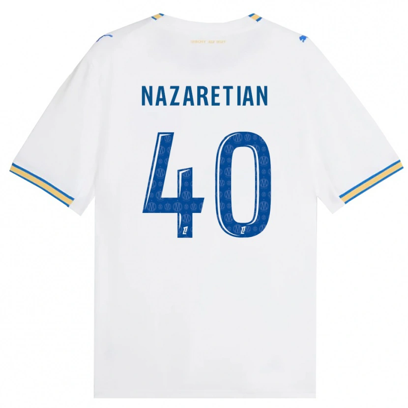 Danxen Pánské Manuel Nazaretian #40 Modrá Bílá Domů Hráčské Dresy 2026/27 Dres