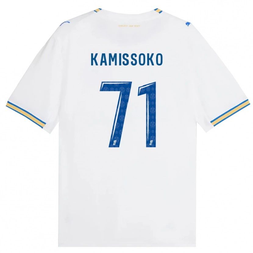 Danxen Pánské Nouhoum Kamissoko #71 Modrá Bílá Domů Hráčské Dresy 2026/27 Dres