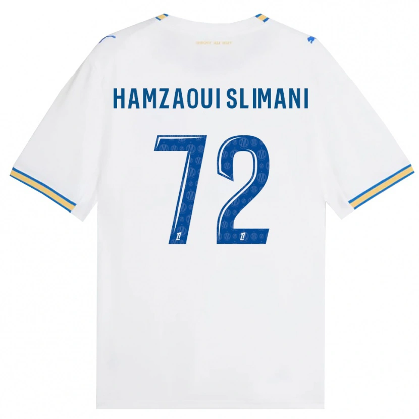 Danxen Pánské Hilan Hamzaoui Slimani #72 Modrá Bílá Domů Hráčské Dresy 2026/27 Dres