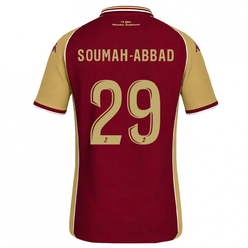 Danxen Pánské Édouard Soumah-Abbad #29 Zlatohnědá Tmavě Červená Domů Hráčské Dresy 2026/27 Dres