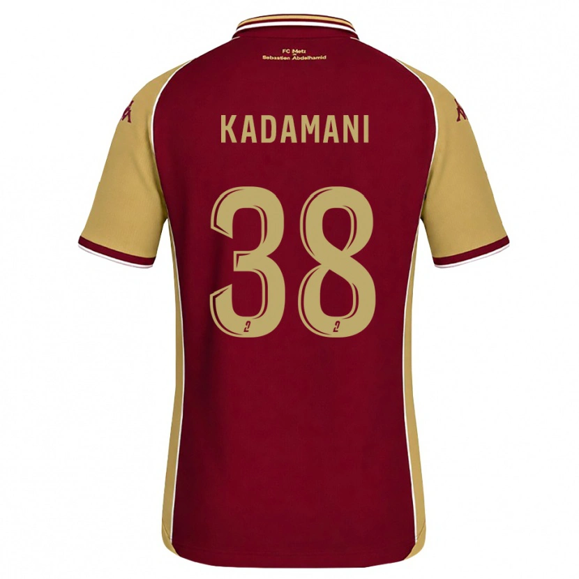 Danxen Pánské Hamza Kadamani #38 Zlatohnědá Tmavě Červená Domů Hráčské Dresy 2026/27 Dres