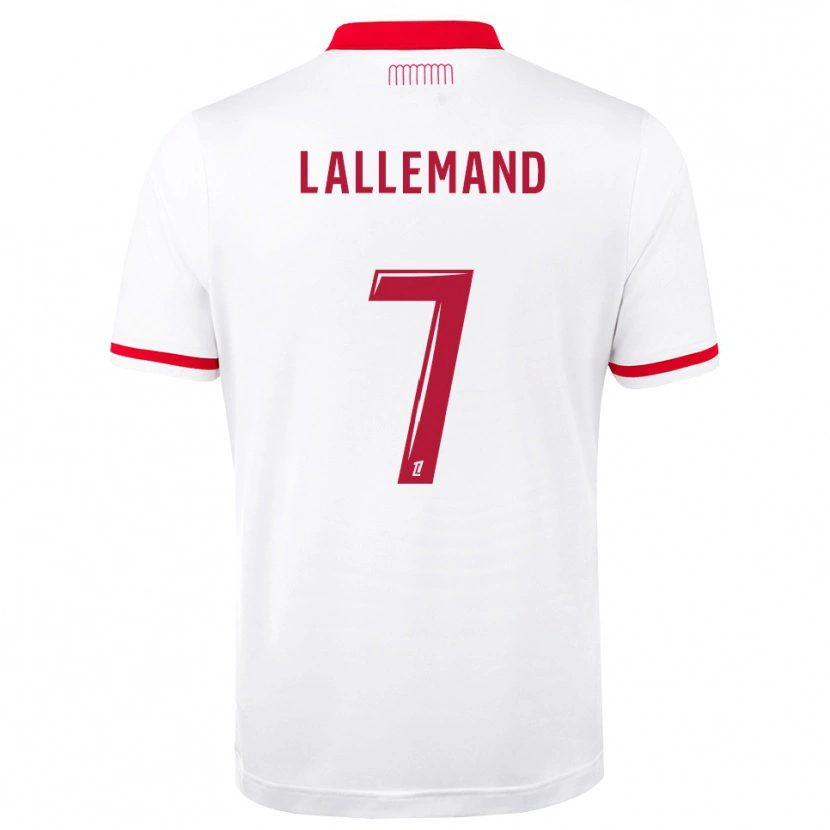 Danxen Pánské Nassim Lallemand #7 Červená Bílá Domů Hráčské Dresy 2026/27 Dres